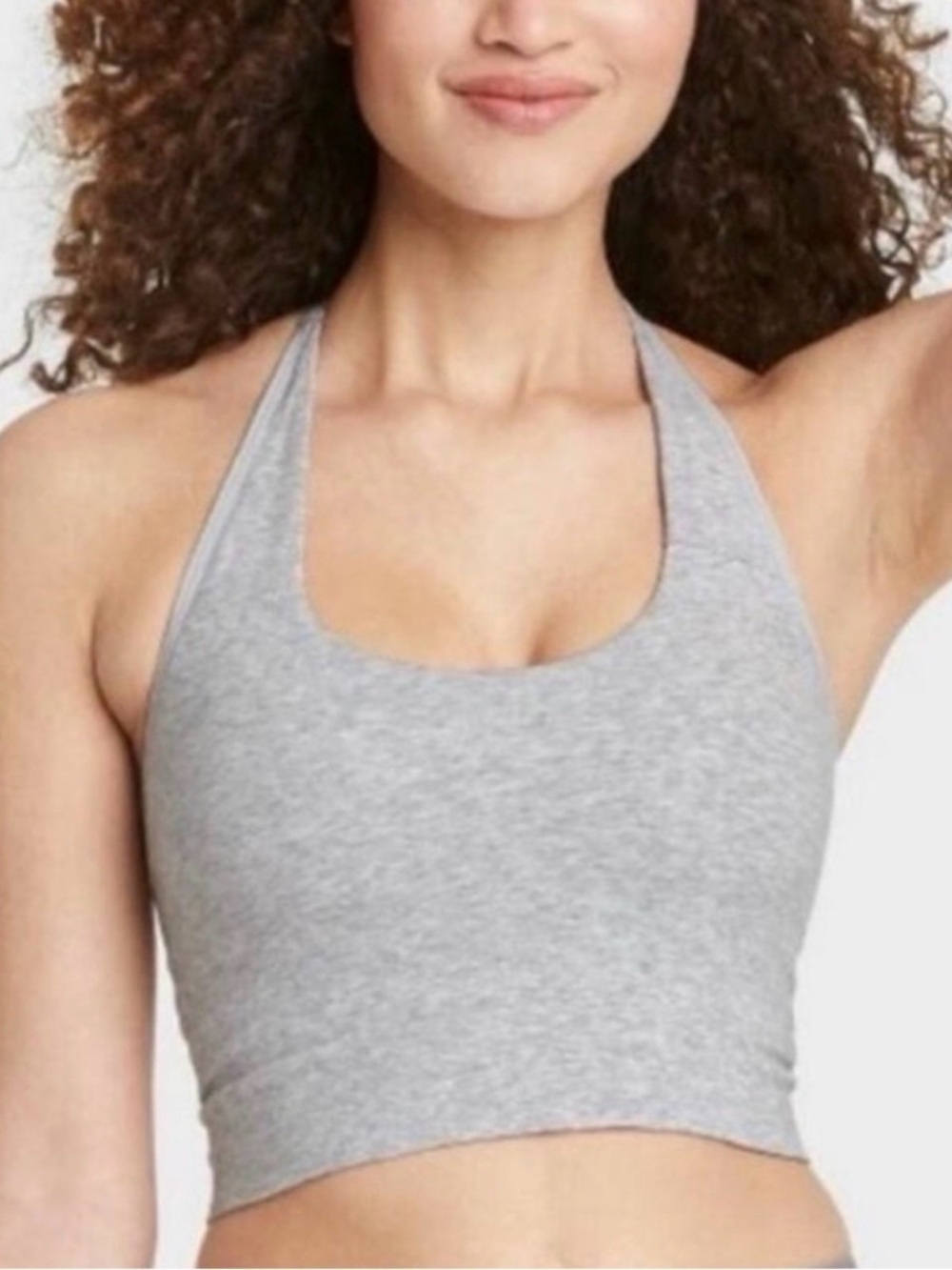 Target Gray Halter Crop Bralette